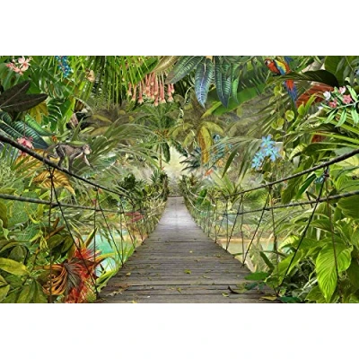 Abbildung von Komar Fototapete &quot;Wild Bridge&quot;, 368x254 cm (Breite x Höhe), inklusive Kleister