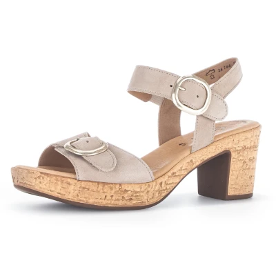 Abbildung von Gabor Sandalette, Sommerschuh, Sandale, Blockabsatz, mit hochwertiger Ausstattung