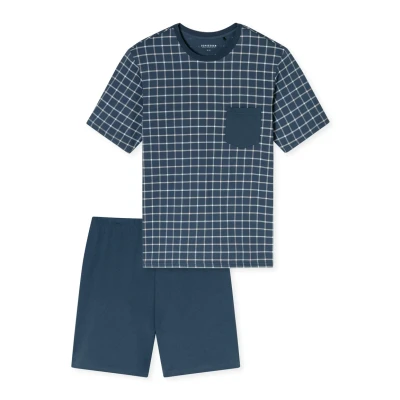 Abbildung von Schiesser Rundhals Comfort Essentials SET Nachtwäsche Set, Herren, Größe: 50, Air
