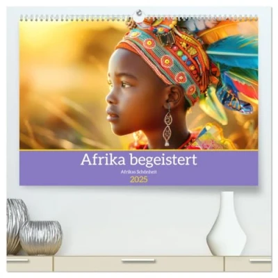 Abbildung von Afrika begeistert Afrikas Schönheit (hochwertiger Premium Wandkalender 2025 DIN A2 quer), Kunstdruck in Hochglanz