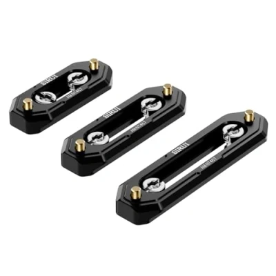 Abbildung von SIRUI NATO Rail Set, Schnellspanner Schienen 48 mm 60 und 75 mit Sicherheitsnadeln 1/4 Zoll Schrauben für Klemmgriff Top Handle Side Handle, Arten von Kamera Rig, AM NT467