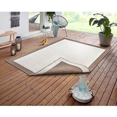 Abbildung von NORTHRUGS Teppich &quot;Panama Wendeteppich&quot;, rechteckig, In &amp; Outdoor, Wetterfest, Balkon, Garten, Wohnzimmer, Wasserfest