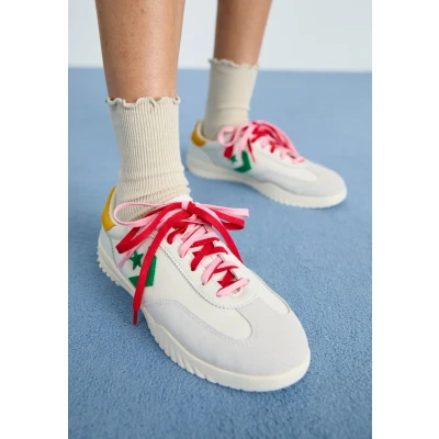 Abbildung von Converse RUN STAR Sneaker low, Damen, Größe: 39.5, Vintage white/green/yellow/red Leder