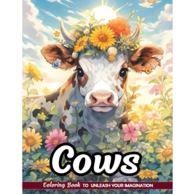 Abbildung von Cows Coloring Book: Farm Friends for Rural Art Enthusiasts