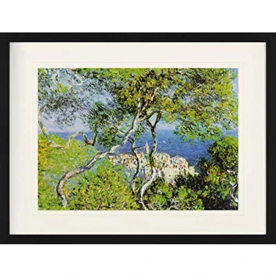 Abbildung von 1art1 Claude Monet Poster Bordighera, 1884 Gerahmtes Bild Mit Edlem Passepartout Wand Bilder Im Bilderrahmen 80x60 cm