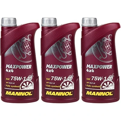 Abbildung von QR Parts Set 85448105 MN8102 1 3x1 Liter Original MANNOL Getriebeöl Maxpower 4x4 75W 140 API GL 5 LS Gear Oil