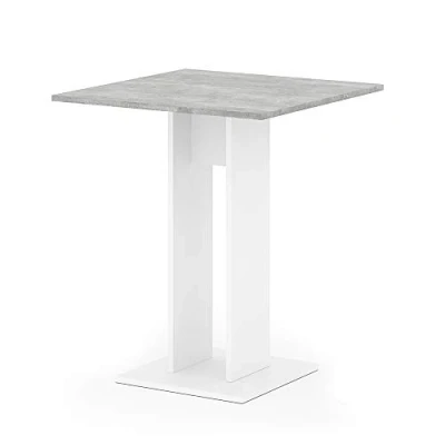 Abbildung von Vicco Esstisch Ewert, Weiß/Beton, 65 x cm