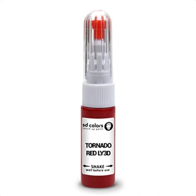 Abbildung von SD COLORS Tornado Red LY3D Ausbesserungslackstift Reparaturset für VW/Audi, 20 ML, Farbcode