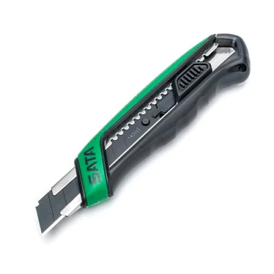 Abbildung von SATA ST93482 Universal Cuttermesser, Teppichmesser, Abrrechklingenmesser, Kartonmesser, Mehrzweckmesser, Allzweckmesser 100x18 mm