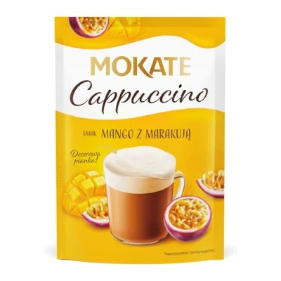 Abbildung von MOKATE® Cappuccino 40g Geschmack: Mango mit Passionsfrucht Instantkaffee Kaffeegetränk Samtig und Aromatisch Cremiger Getränk Kaffee Getränkepulver
