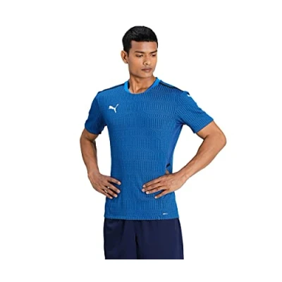 Abbildung von Puma Teamcup Sport Tshirt, Herren, Größe: XL, Electric blue lemonade