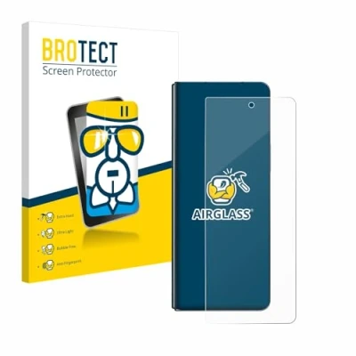 Abbildung von BROTECT Schutzglas für Samsung Galaxy Z Fold 4 Schutzfolie Panzer Folie Glas [Extrem Kratzfest 9H, Anti Fingerprint, Ultra Transparent]