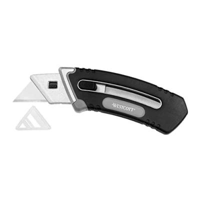 Abbildung von WESTCOTT Collapsible Utility Knife Cuttermesser 18 mm schwarz, silber