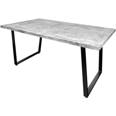 Abbildung von riess ambiente Esstisch LOFT 160cm grau / schwarz (Einzelartikel, 1 St), Beton Design · Metall Kufen Gestell bis 6 Personen Industrial