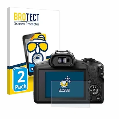 Abbildung von BROTECT Entspiegelungs Schutzfolie für Canon EOS R100 (2 Stück) Matte Displayschutz Folie, Anti Reflex, Fingerprint