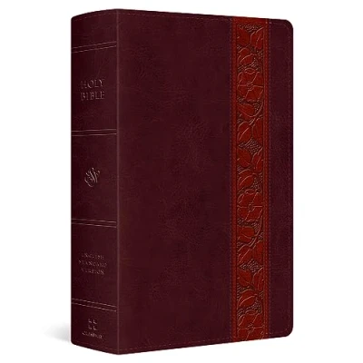 Abbildung von Holy Bible: Esv Large Print Personal Size Bible Trutone, Mahogany, Trellis Design