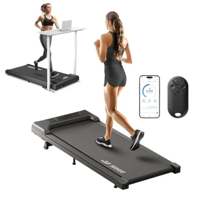 Abbildung von Walking Pad mit Steigung, 4 in 1 Laufband APP und Fernbedienung, Treadmill 2.5HP für Unter dem Schreibtisch, Kleines Laufkissen Büro Zuhause