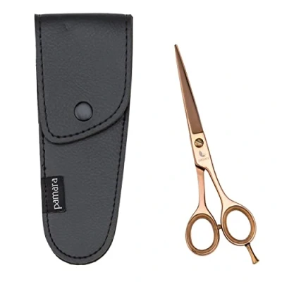 Abbildung von Pamara Haarschere, Friseurschere Profi, Scharfe Haarschneideschere, Haarschere Set mit Etui, Frisur Scheren für Pony, Spitzen, Bart, Profi Schere zum Haare Schneiden Damen, Herren &amp; Kinder
