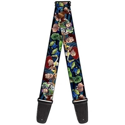 Abbildung von buckle down Gitarrengurt 34 60&quot; Toy Story Characters Running2 Denim Rays