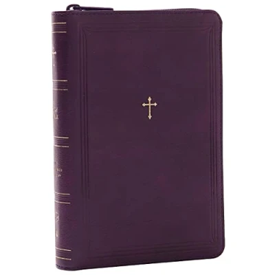 Abbildung von NKJV Compact Paragraph Style Bible w/ 43,000 Cross References, Purple Leathersoft with zipper, Red Letter, Comfort Print: Holy Bible, New King James Version: Version