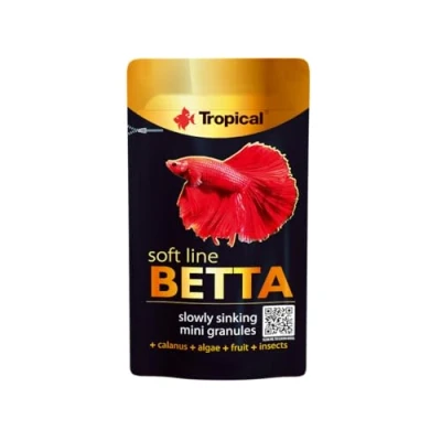 Abbildung von Tropical Softline Betta Langsam sinkendes Mini Granulat für Kampffische 5g mit Zooplankton (Krebstieren) Algen Früchten Insekten reich an natürlichen Astaxanthin