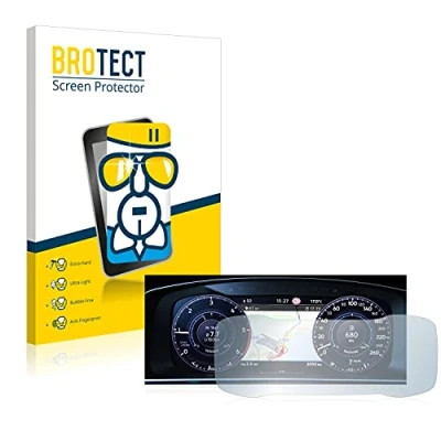 Abbildung von BROTECT Schutzglas für Volkswagen Golf 7 Facelift (2016 2019) Active Info Display 12.3&quot; Schutzfolie Panzer Folie Glas [Extrem Kratzfest 9H,