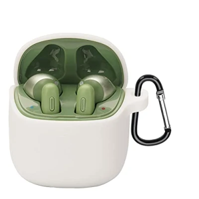 Abbildung von NOKOER Hülle für JBL Tune 220TWS, Airpod Pro Case Silikon Stoßfeste Schutzhülle, Ultradünn, Kein Geruch, 220TWS Weiß