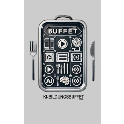 Abbildung von KI BILDUNGSBUFFET: das Bildungsbuffet der Zukunft. Wie Lernen revolutioniert. Adaptives mit aiMOOCs. (KI im Unterricht)