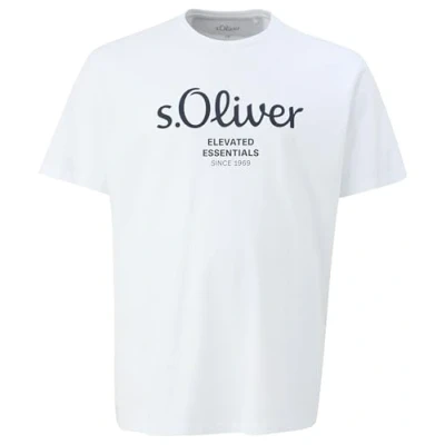 Abbildung von s.Oliver MET LOGO Tshirt print, Herren, Größe: XXL, Weiß