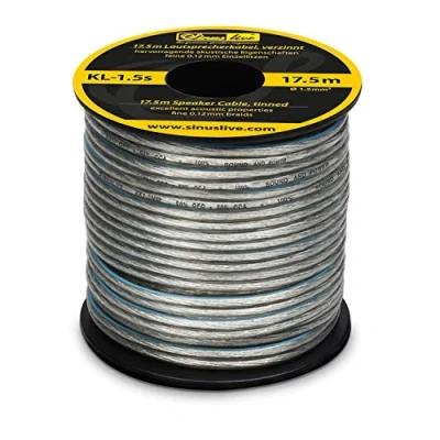 Abbildung von Sinuslive KL 1,5S Lautsprecherkabel 2x 1.5mm² Silverline 17.5m