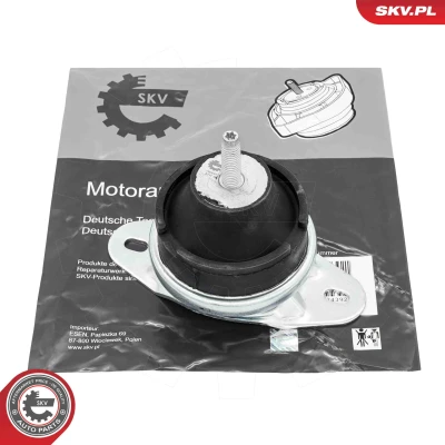 Abbildung von ESEN SKV 75SKV036 Motorlager rechts Gummimetalllager Aluminium, Gummi 152mm 114mm PEUGEOT: 407 SW, 807 MPV, Limousine, CITROËN: C5 III Kombi
