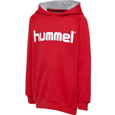 Abbildung von Hummel LOGO Hoodie Unisex Kapuzenpullover für Kinder, Größe: 140, Red