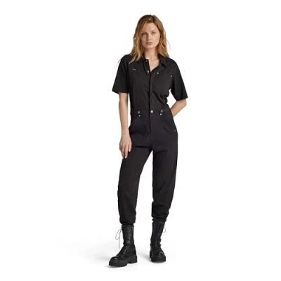 Abbildung von G STAR RAW Damen Track Jumpsuit, Schwarz (dk black D24527 B771 6484), XS