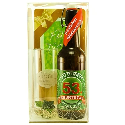 Abbildung von Bier Geschenk Geschenkset 53. Geburtstag