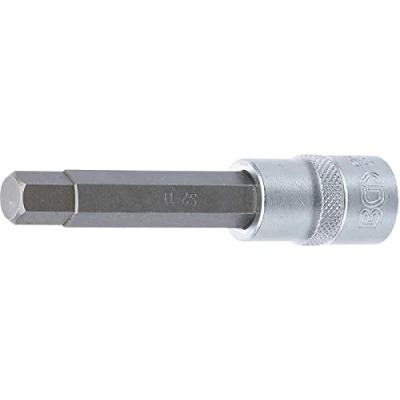 Abbildung von BGS 4266 Bit Einsatz Länge 100 mm 12,5 (1/2&quot;) Innensechskant 11