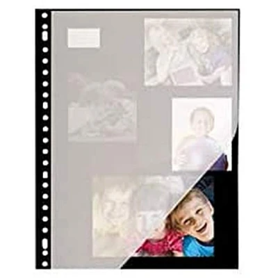 Abbildung von Fotobucheinlage Kangaro schwarz 23r 20 Blatt Fotokarton mit Elefantenhautpapier