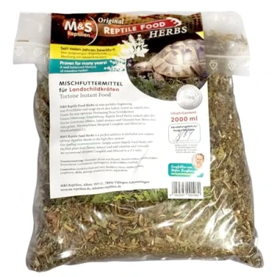 Abbildung von M&amp;S Reptilien Reptile Food Tortoise Herbs 2000 ml (Videoanleitung)