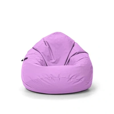 Abbildung von Nadimaideal Sitzsack Tropfenform Kastanie Bodenkissen für Kinder &amp; Erwachsene Indoor Outdoor Gaming Sitzkissen Beanbag Füllung EPS Perlen (Flieder, XL Durchmesser 77 cm)