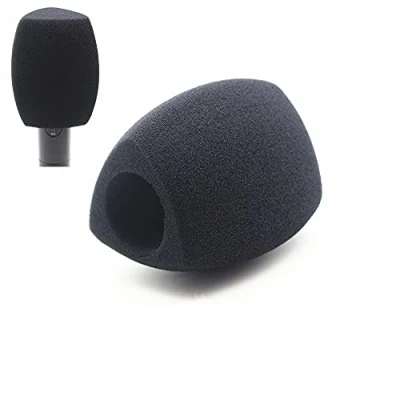 Abbildung von Mic Foam Windschutzscheiben Große Abdeckung Schwamm Windschutzscheibe für Handheld Interview Mikrofone schwarz