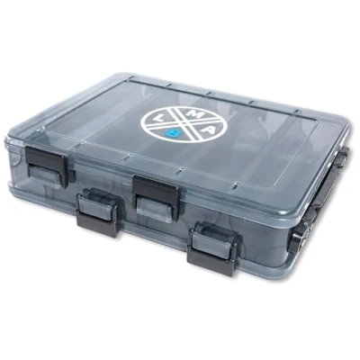 Abbildung von LMAB Köderbox Tackle Box Hardbait, Angelbox für Wobbler doppelseitig, Wobblerbox 20,5 x 17 4,8 cm