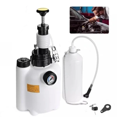 Abbildung von CHANG QI 3L Bremsenentlüftungsgerät, Auto Bremsentlüftungsset mit 1 L Bremsenentlüftungsflasche &amp; E20 Adapter, Bremsflüssigkeitswechsel für und Motorrad