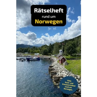 Abbildung von Rätselbuch rund um Norwegen mit vielen Begriffen zur Historie, Land und Leuten: Tolles Geschenk für Fans: Rätsel Knobelei in einem Kreuzworträtselheft