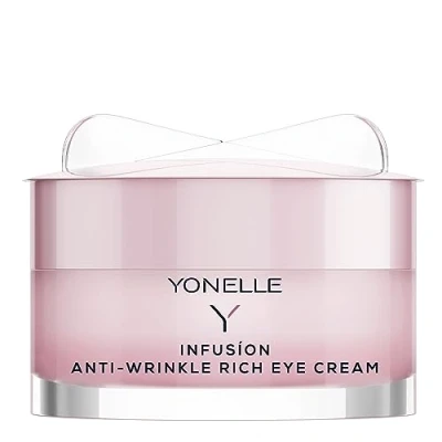 Abbildung von YONELLE Augencreme Mit Retinol INFUSION Anti Falten Creme unter Augen für Nacht aktiven Peptiden und Hyaluronsäure 7 aktive Inhaltsstoffe 15 ml