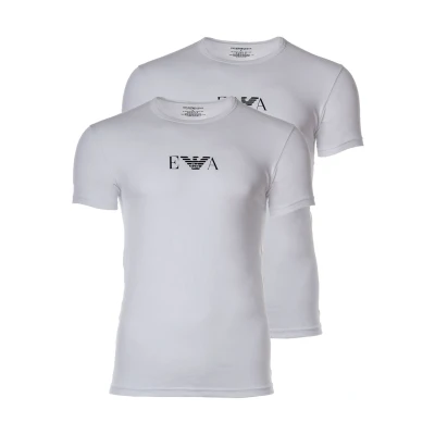 Abbildung von Emporio Armani 2 PACK Tshirt print, Herren, Größe: XL, White