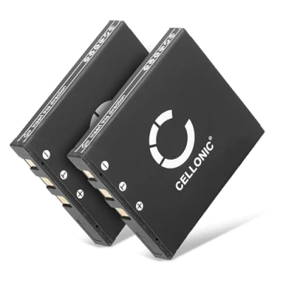 Abbildung von CELLONIC 2X D LI8 LI85 Akku kompatibel mit Pentax Optio S6 S7 S5i S5z S5n S4 S4i S SV SVi WP WPi W10 W20 A10 A20, 3.7V 850mAh