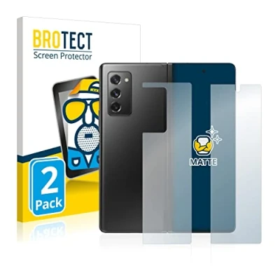 Abbildung von BROTECT Entspiegelungs Schutzfolie für Samsung Galaxy Z Fold 2 5G (Display+Rückseite) (2 Stück) Matte Displayschutz Folie, Anti Fingerprint