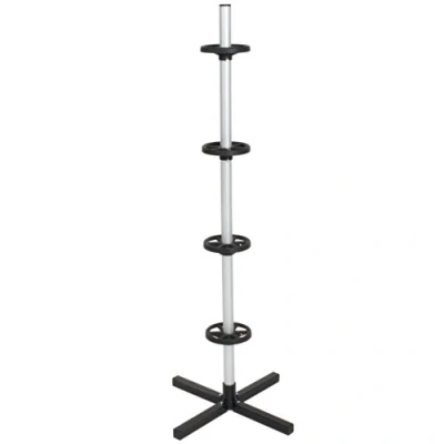 Abbildung von tectake® Alu Felgenbaum bis 295 mm Reifenbreite mit felgenschonender Auflagefläche
