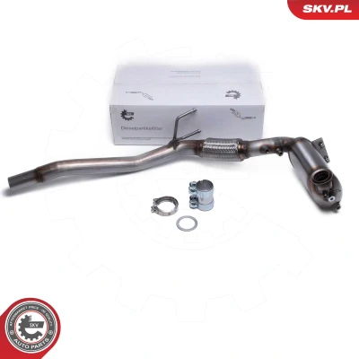 Abbildung von ESEN SKV 62SKV515 Rußpartikelfilter Euro 4 (D4) Cordierit VOLKSWAGEN: Passat B6 Variant, Touran I, Caddy 3 Kombi, SKODA: Octavia 2 Combi