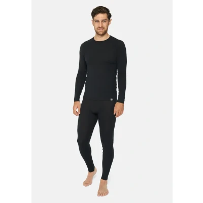 Abbildung von Danish Endurance Merino Thermal Pants Unterhose lang, Herren, Größe: Large, Black