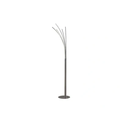 Abbildung von Lindby LED Stehleuchte Boba, nickelfarben, Metall, 185 cm